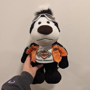 Harley-Davidson Plush Skunk Toy with Goggles